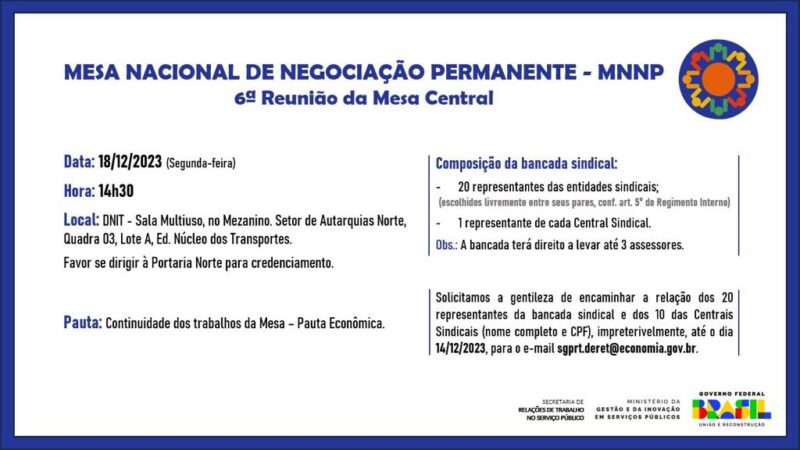 GOVERNO ANUNCIA NESTA SEGUNDA-FEIRA A POLÍTICA SALARIAL DE 2024 PARA OS(AS) SERVIDORES(AS) FEDERAIS