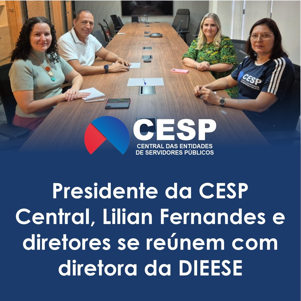 Diretores da CESP Central se reúnem com diretora da DIEESE