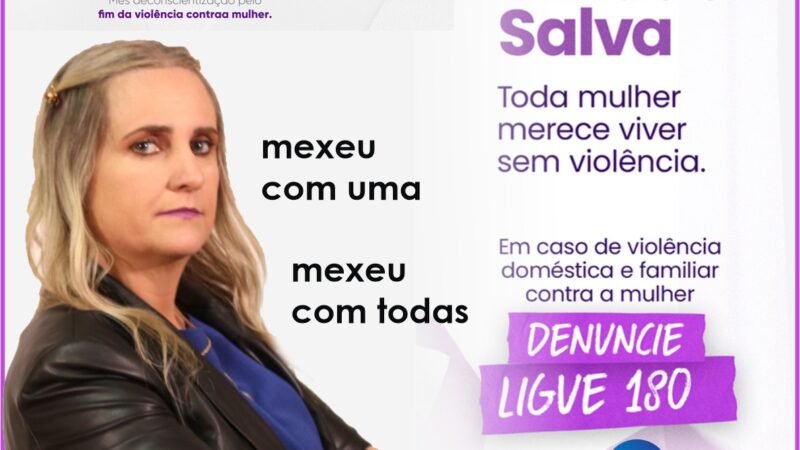 Mês de conscientização pelo fim da violência contra a mulher 💜