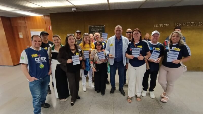 ✅ No Dia do Servidor, dirigentes da CESP CENTRAL SINDICAL visitam gabinetes e entregam pautas de reivindicações no Congresso Nacional
